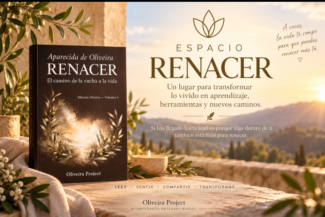 Espacio Renacer, acompañamiento del libro Renacer de Aparecida de Oliveira